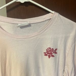 Pink/Red Rose Long Sleeve